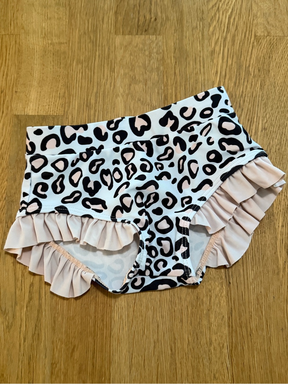Unbranded 24 MONTHS Leopard Pink Ruffle 3 Piece Bikini Swim Suit - Picture 6 of 13